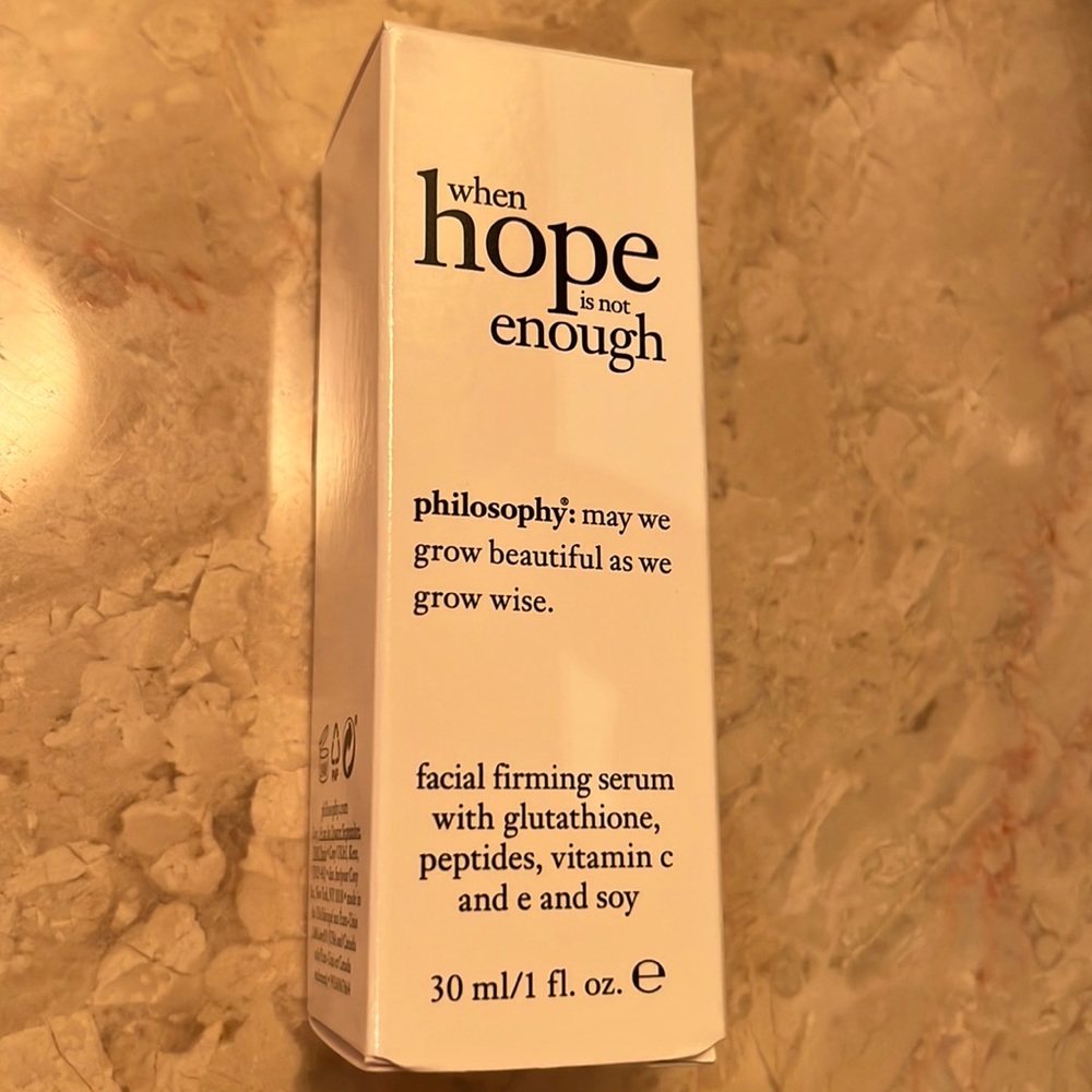 Philosophy When Hope is Not Enough 1 Fl NWT